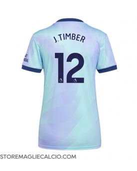 Arsenal Jurrien Timber #12 Maglia Gara Terza Repliche 2024-25 Donna